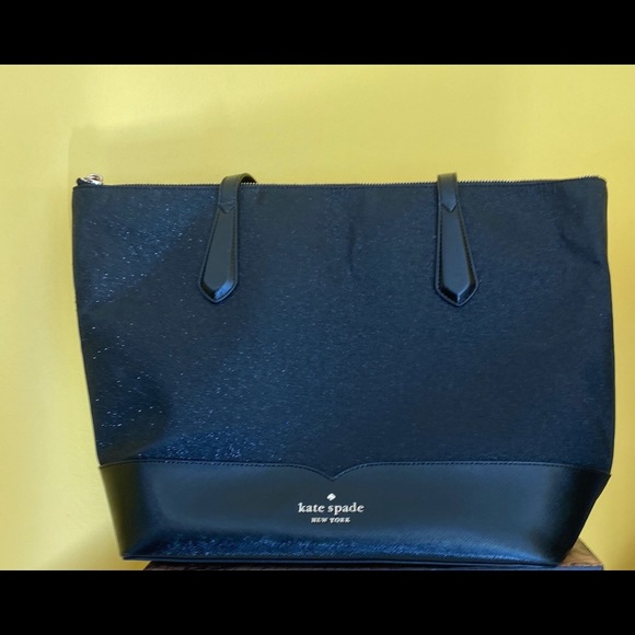 kate spade Handbags - Kate spade Lola glitter oversized maxi black tote